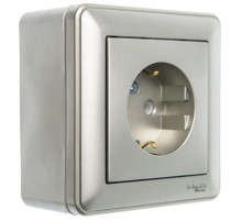 W59 Шампань Коробка 1-ая подъемная для наружного монтажа с рамкой  KP-152-48  SE