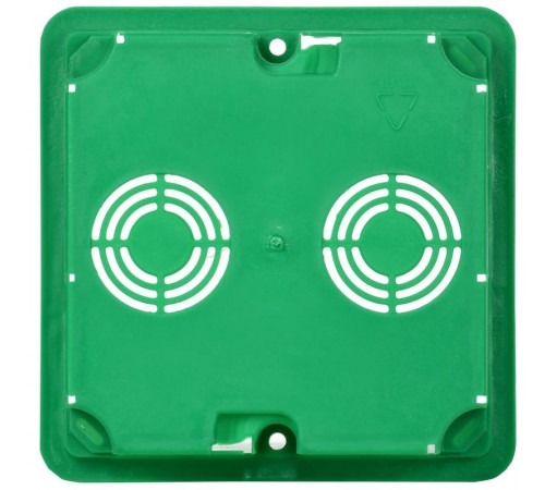 Коробка распределительная с/у 92х92x45 КМ41021 с саморезами, металлические лапки, с крышкой (для полых стен)  UKG11-092-092-040-M  IEK