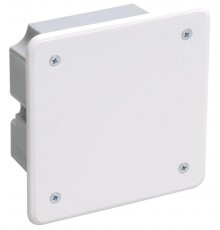 Коробка распределительная с/у 92х92x45 КМ41021 с саморезами, металлические лапки, с крышкой (для полых стен)  UKG11-092-092-040-M  IEK