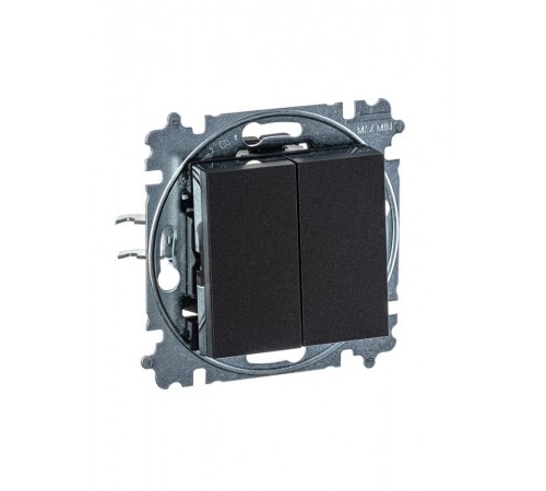 ABB Levit Антрацит / дымчатый чёрный Переключатель 2-кл.  3559H-A52445 63W  2CHH595245A6063  ABB