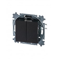 ABB Levit Антрацит / дымчатый чёрный Переключатель 2-кл.  3559H-A52445 63W  2CHH595245A6063  ABB