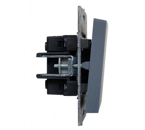 BRITE Выключатель 2-клавишный с индикацией 10А ВС10-2-1-БрМ маренго   BR-V20-1-10-K35  IEK