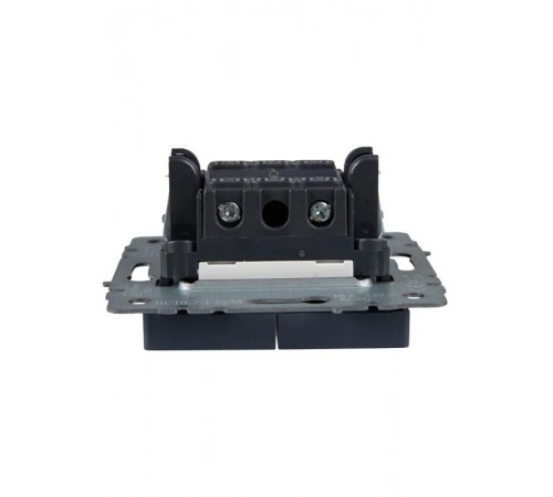 BRITE Выключатель 2-клавишный с индикацией 10А ВС10-2-1-БрМ маренго   BR-V20-1-10-K35  IEK