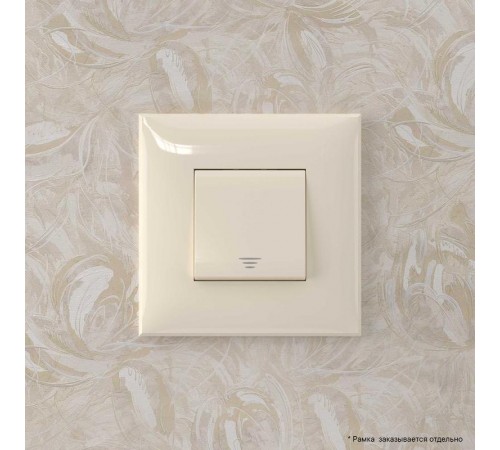 Кнопка одноклавишная в стену, "Avanti", "Ванильная дымка"  4405153  DKC