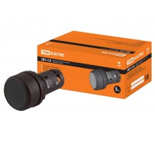 Кнопка SB7-CA25 d22мм 1з+1р черная  SQ0746-0010  TDM