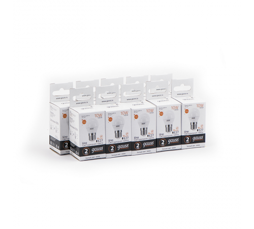 Лампа светодиодная LED Elementary Шар 10W E27 880lm 3000K  53210  Gauss