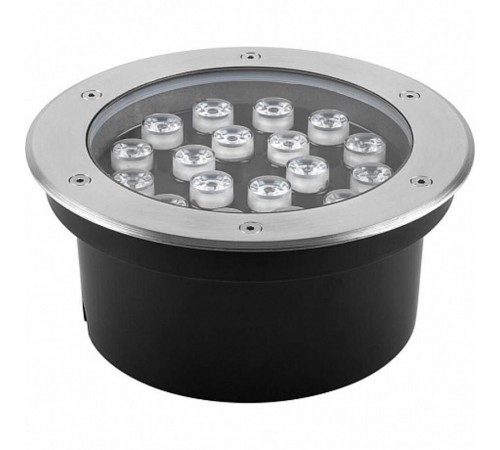 SP2707 Светильник тротуарный,18LED теплый белый, 18W,200*H90mm, IP67  32134  FERON