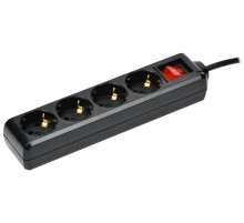 Удлинитель У04К 4 места с/з 3м 3х1мм2 16А 250В чер.  WYP10-16-04-03-ZK-K02  IEK