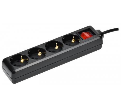 Удлинитель У04К 4 места с/з 3м 3х1мм2 16А 250В чер.  WYP10-16-04-03-ZK-K02  IEK