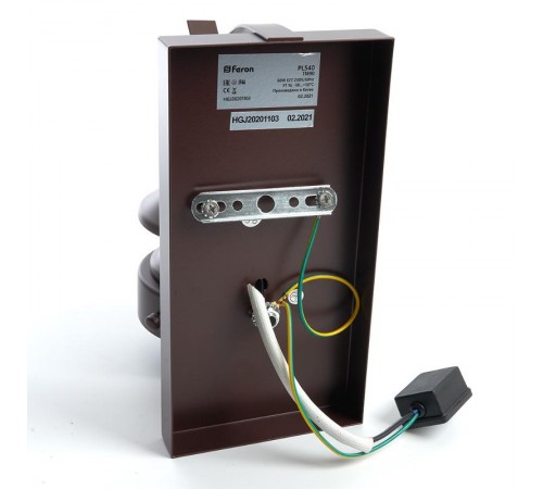 Светильник садово-парковый PL540 60W E27 230V, коричневый  11890  Feron