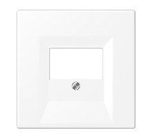 Плата (фиксация винтом) для USB-зарядных устройств и TAE-розеток; термопласт; белый матовый  LS969TWWM  Jung