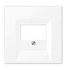 Плата (фиксация винтом) для USB-зарядных устройств и TAE-розеток; термопласт; белый матовый  LS969TWWM  Jung