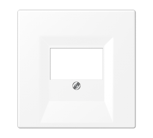 Плата (фиксация винтом) для USB-зарядных устройств и TAE-розеток; термопласт; белый матовый  LS969TWWM  Jung