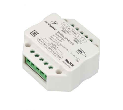 Усилитель SMART-SPI (12-24V, 2 output) (arlight, IP20 Пластик, 5 лет)  028419  Arlight