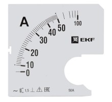 Шкала сменная для A961 50/5А-1,5 EKF PROxima  s-a961-50  EKF