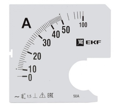 Шкала сменная для A961 50/5А-1,5 EKF PROxima  s-a961-50  EKF