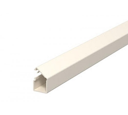 Мини-канал WDK с крышкой 12,5x12,5x2000 мм (самоклеящийся со скотчем) ПВХ кремовый RAL 9001  6150179  OBO Bettermann