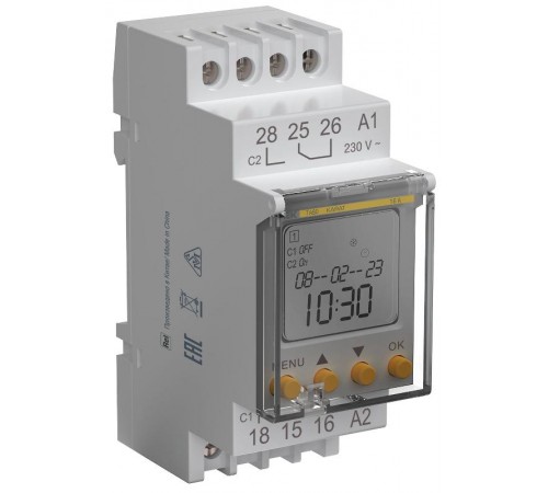 KARAT Таймер ТА80 астрономический 16А 230В на DIN-рейку  MTA-A-16  IEK