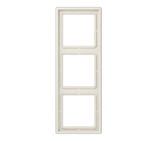 Рамка для вертикальной и горизонтальной установки, 3 поста; дюропласт; слоновая кость; LS990  LS983W  Jung