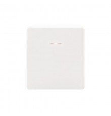 Выключатель ROUND 1 кл проходной (переключатель) с подсветкой 10А с/у перламутр  KR-78-0716-1  Kranz