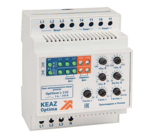 Блок автоматического ввода резерва OptiSave L-220-УХЛ4  248974  КЭАЗ