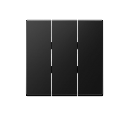 Клавиша для тройных выключателей; термопласт; черный матовый  A593BFSWM  Jung