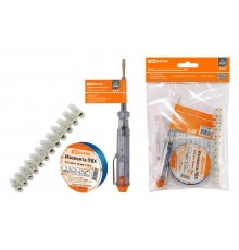 Набор для электромонтажа НЭМ-1, индикатор, изолента 15х10м, ЗВИ 12х5мм2, ЭкспертЭлектрик  SQ1017-0201  TDM