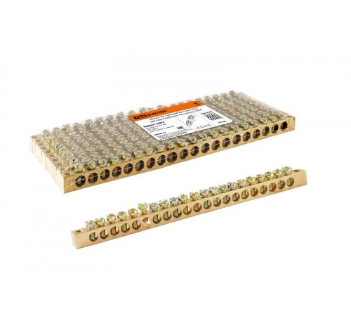 Шина "N" нулевая 8x12мм 20/2 (20 групп/крепеж по краям)   SQ0801-0073  TDM