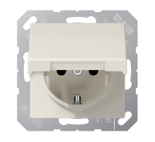 SCHUKO®-розетка 16 A / 250 B ~ с крышкой AS1521KL Jung