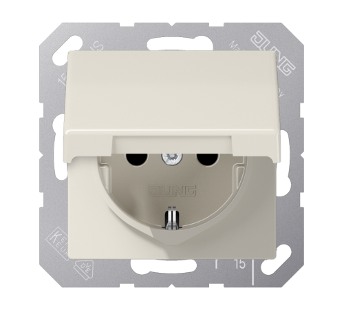 SCHUKO®-розетка 16 A / 250 B ~ с крышкой AS1521KL Jung