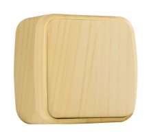 Выключатель 1-клавишный ОП Минск 10А светлое дерево EKF  EGV10-021-30  EKF