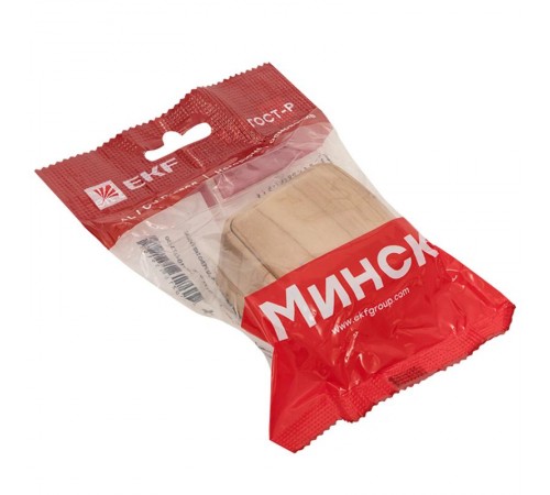 Выключатель 1-клавишный ОП Минск 10А светлое дерево EKF  EGV10-021-30  EKF