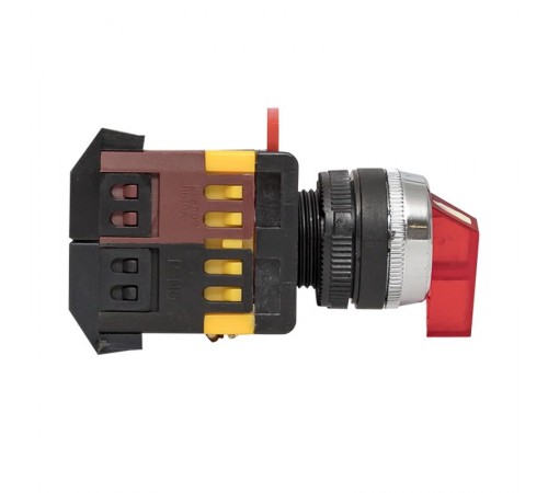 Переключатель ANLC-22 2P красный с подсветкой 220В NO+NC EKF PROxima  psw-anlc-2p-r-220  EKF