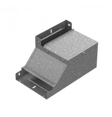 Поворот вертикальный вверх левый к лотку 100х65, толщ. 1,0 мм, Сендзимир цинк  ПВЛ-100х65-1,0-СЦ  Ostec