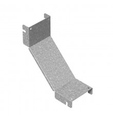 Крышка к угловому соединителю внутреннему к лотку ПЛК 300х110, толщ. 1,2 мм, Сендзимир цинк, 020530  КУСВНП90-300х110-1,2-СЦ   Ostec