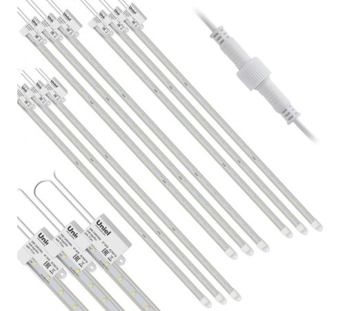 Светильник светодиодный для растений, 600мм спектр для фотосинтеза ULY-P90-10W/SPFR/K IP65 AC220V CLEAR KIT09 Набор из 9-ти штук  UL-00003852  Uniel