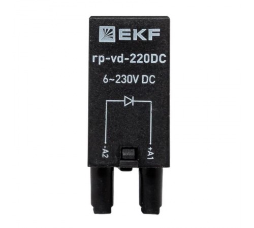 Модуль защитный диодный 6-220В DC для промежуточных реле RP AVERES  rp-vd-220DC  EKF