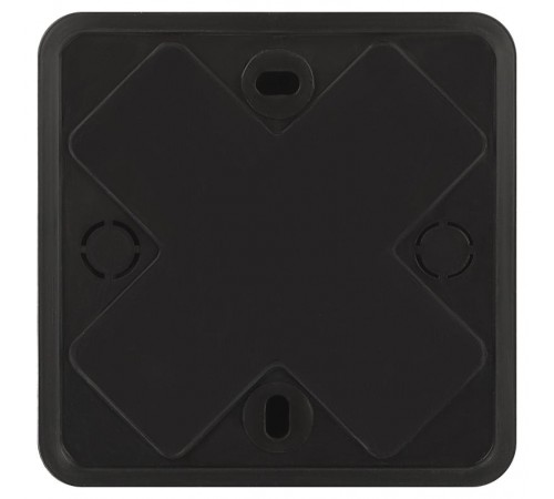 Распаячная коробка  BS-B-75-75-28 75х75х28мм без клеммы черная IP40 BS-B-75-75-28  Б0061809  ЭРА