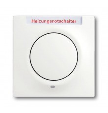 Клавиша для механизма 1-клавишного выкл./перекл./кнопки, с красной линзой, "HNS", серия impuls, цвет белый бархат  1753-0-0184   2CKA001753A0184  A