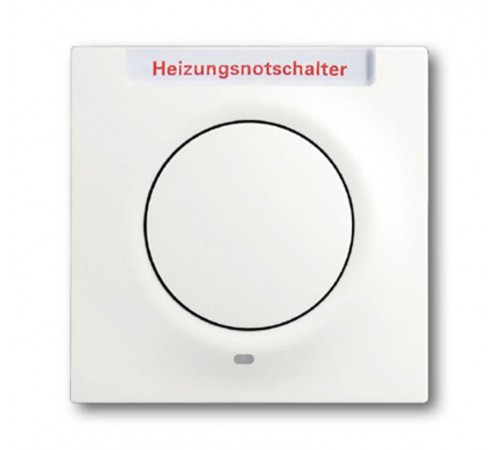 Клавиша для механизма 1-клавишного выкл./перекл./кнопки, с красной линзой, "HNS", серия impuls, цвет белый бархат  1753-0-0184   2CKA001753A0184  A