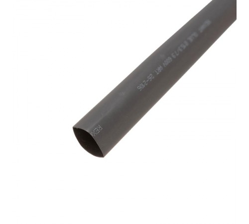 Термоусаживаемая трубка двухстенная клеевая 15,9/7,95 мм черная (уп. 10 шт. по 1 м)  26-2106  REXANT
