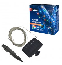 Садовая гирлянда на солн.батарее "Роса" USL-S-128/PT9900 DEW 100LED. мультиколор 1*АА Ni-Mh аккумулятор в/к. IP44  UL-00004672  Uniel