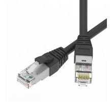 Патч-корд экранированный SLIM CAT6A S/FTP 4х2, 28 AWG, LSZH, чёрный, 1,5м  RN6ASF4515BK-28  DKC