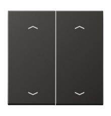 Клавиша для KNX кнопки, 2 группы с символами "стрелки"; металл; антрацит  AL102PAN  Jung
