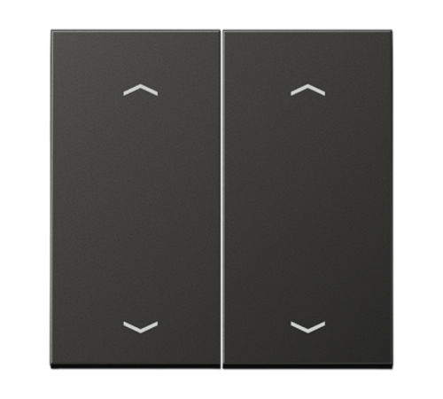Клавиша для KNX кнопки, 2 группы с символами "стрелки"; металл; антрацит  AL102PAN  Jung