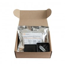 Коробка распределительная двухкомпонентная (HF) с компаундом и с 4-кл. зажимами, сечение до 1,5 мм, 80х80х40 черная IP68 PR80.0175  Промрукав