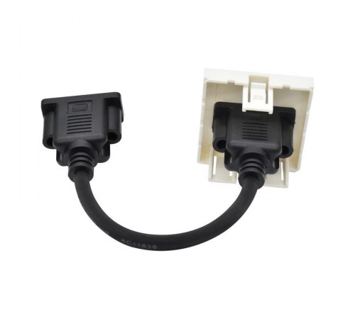 PRIMER РКМ-20-20-П Розетка VGA M/M (2 мод.) бел.  PR-KK40D-RV-0-2-K01  IEK