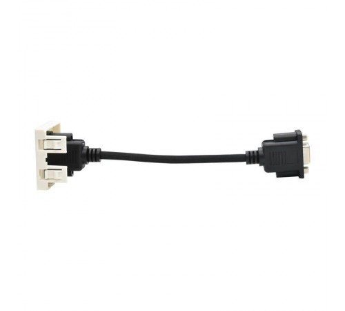 PRIMER РКМ-20-20-П Розетка VGA M/M (2 мод.) бел.  PR-KK40D-RV-0-2-K01  IEK