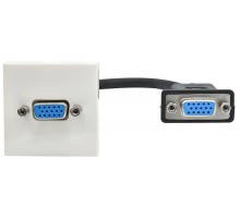 PRIMER РКМ-20-20-П Розетка VGA M/M (2 мод.) бел.  PR-KK40D-RV-0-2-K01  IEK