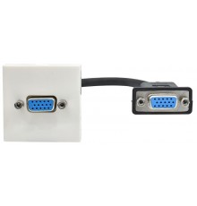 PRIMER РКМ-20-20-П Розетка VGA M/M (2 мод.) бел.  PR-KK40D-RV-0-2-K01  IEK